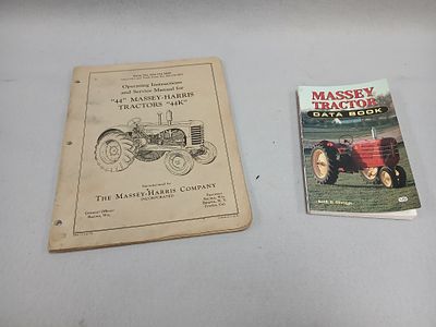 Massey Tractor Books. Includes Massey Tractor Data book, Operating Instructions and Service 