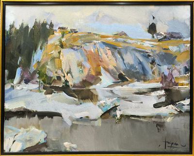 Сухих Александр, (род. 1958г.) &laquo;Шайтан камень&raquo;, 2023 г.
. Холст, масло. Размер 80 х 100 см. 