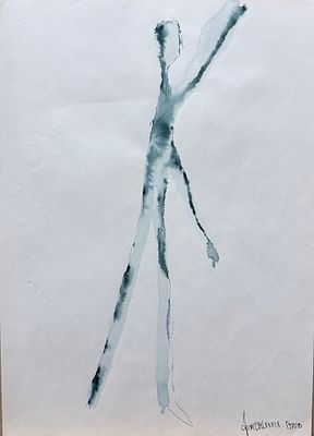 Гуров Юрий (1953–1992). 1980-е гг. Бумага, смешанная техника