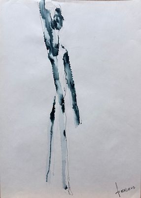 Гуров Юрий (1953–1992). 1980-е гг. Бумага, смешанная техника. Размер 42 х 29,7 см. 