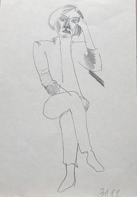 Лукка Валерий (род.1945) . Бумага, графитный карандаш. Размер 30 х 21 см. 
Сохранность: хорошая. 