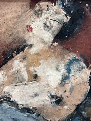 Лукка Валерий (род. 1945) "Сентиментальная фигура", 1999г. Оргалит, смешанная техника. Размер 