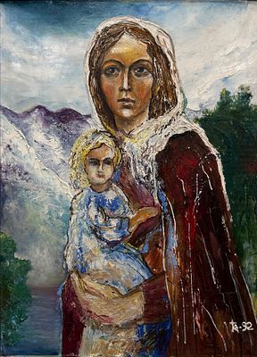 Каргаполов Евгений. &laquo;Мадонна надежды&raquo;. Екатеринбург, 1992 г. Участник неформальной 