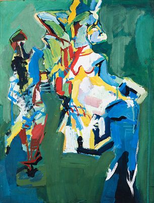 Булныгин Дмитрий Владимирович (род. 1965). &laquo;София&raquo;.. 1990г. Картон, акрил. Размер 64,5 х 50 см. 