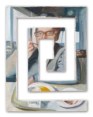 Мотолянец Семен Сергеевич (род. 1982). &laquo;Голод&raquo;. 2008. Холст на доске масло. Размер 54,5&times;42 см. 