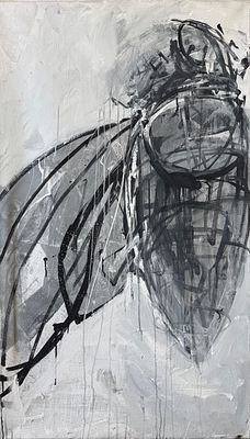 Поединщикова Екатерина, "Мотылек", 2018г. Холст, акрил, Размер 130 х 75 см. 
Сохранность: 