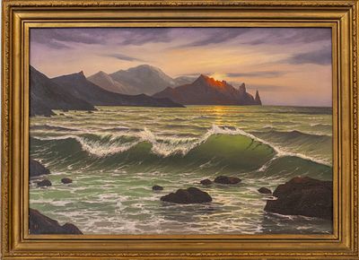 Игорь Козлов "Кара-Даг. Лисья бухта", 2000. Игорь Козлов "Кара-Даг. Лисья бухта", 2000 
Холст 