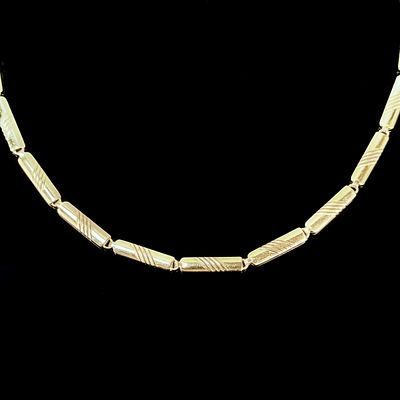 Chain with movable links, 585/14k yellow gold (hallmarked), 10.13g, lobster clasp, length 