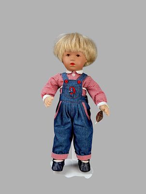 K&auml;the Kruse Puppe "Oliver", H&ouml;he ca. 33cm. K&auml;the Kruse Puppe "Oliver", H&ouml;he ca. 33cm 
K&auml;the 