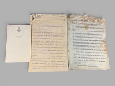 Maschinengeschriebener Brief mit eigenh&auml;ndiger Unterschrift, H&uuml;seyin Hilmi der Sozialist (1885-1922
