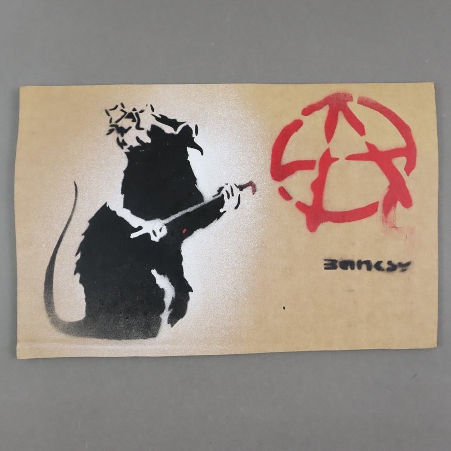 Banksy バンクシー Anarchy Rat Dismaland kaws kyne