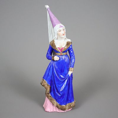 "Marguerite de Flandre" - probably German around 1900/1920, porcelain, glazed, polychrome 