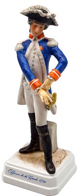 Soldat. auf quadratischem Sockel stehender Soldat, im Sockel sign. Gerhard Bochmann, bez. 