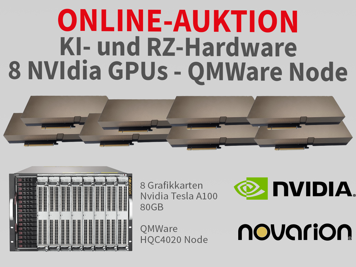 Auktionshaus Auktionspunkt de | Auktion 3261 | High-Performance-Hardware - KI-Server, GPU, LLM, Quantencomputing