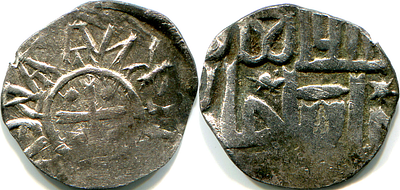 Нижегородское княжество. Борис Константинович. Денга. 1383-1388 гг. Неописанная монета с 