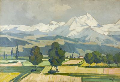 Martiros Saryan - Martiros Saryan (1880-1972) - Aragats Mountain, 1927. Martiros Saryan 