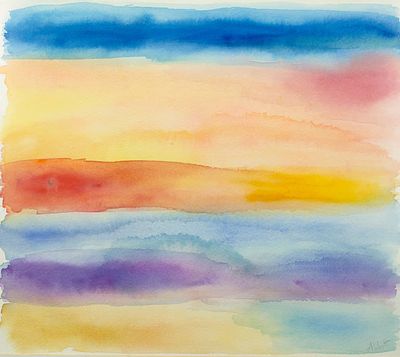 Mary Abbott - Mary Abbott (1921-2019) - Sky Study, 1988. Mary Abbott (1921-2019) | United 