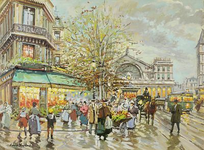 Antoine Blanchard - Antoine Blanchard (1910-1988) - Paris, Gare de L’est. Antoine Blanchard 