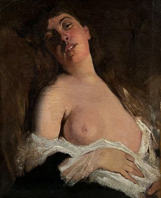 Charles Josuah Chaplin - Charles Josuah Chaplin (1825-1891) - A Portrait of a Woman. Charles 