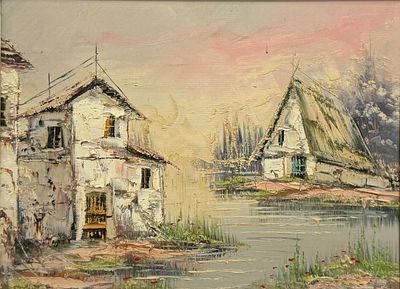 Unknown artist - Unknown artist - Rural landscape. Unknown Artist | 20th Century Rural 