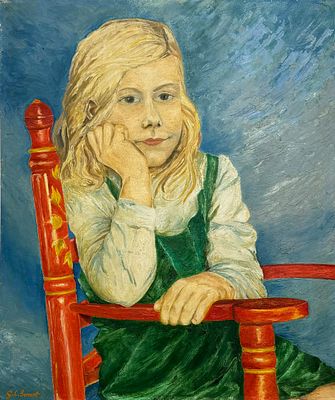 G. L. Senent - G. L. Senent - Portrait of a Girl. G. L. Senent | 20th Century Portrait of a 