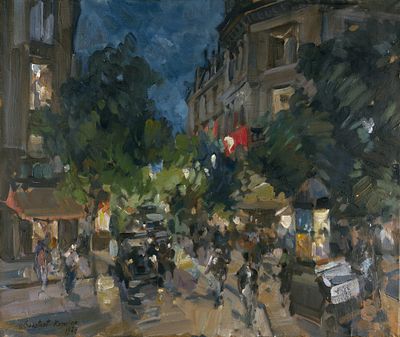Konstantin Korovin (1861-1939) - Night Scene in Paris, 1927. Konstantin Korovin (1861–1939) | 