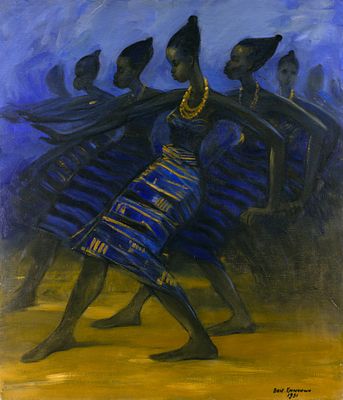 Ben Enwonwu (1917-1994) - Africa Dances, 1991. Ben Enwonwu (1917–1994) | Nigeria “Africa Dances” 