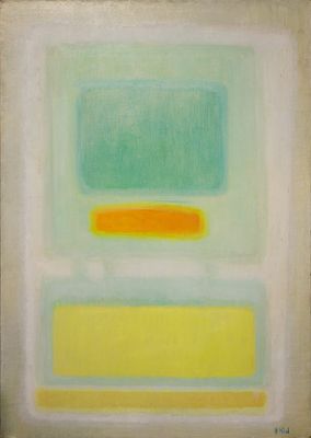 Helen Khal (1923-2009) - Green Over Yellow. Helen Khal (1923–2009) | Lebanon “Green Over Yellow” 