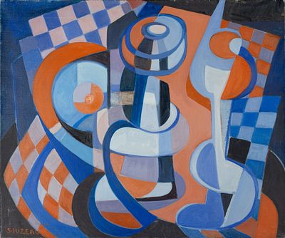 Sylvette Sauzeau (XX's Century) - Abstract Still Life, c. 1960s. 20th Century French School | 