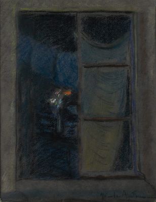 Nicole Automne (XX Century) - En passant, 1947. Nicole Automne (XX Century) | France “En passant” 