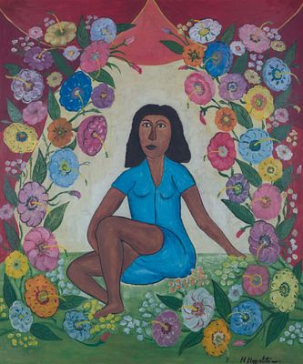 Hector Hyppolite (1894-1948) - Woman’s Figure. Hector Hyppolite (1894–1948) | Haiti Oil on 