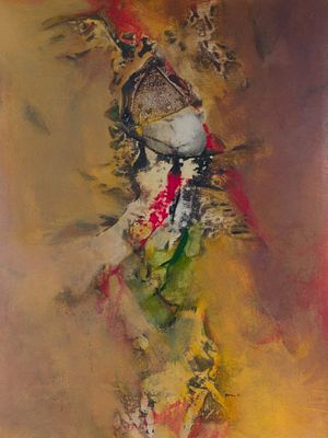 Ravi Mandlik (b. 1960) - Composition n06, 1999. Ravi Mandlik (b. 1960) | India Mixed media on 