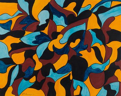 Hernando Ruiz Ocampo (1911-1978) - Abstraction, 1977. Hernando Ruiz Ocampo (1911–1978) | 