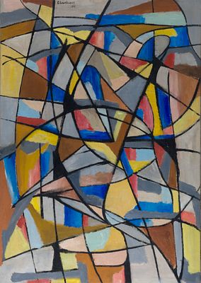 Jilali Gharbaoui (1930-1971) - Untitled, 1955. Jilali Gharbaoui (1930–1971) | Morocco Oil on 