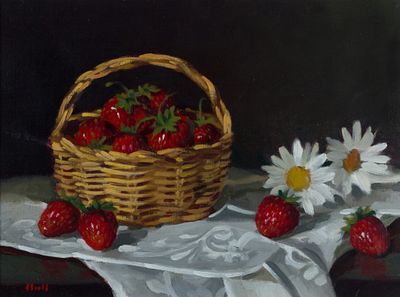 Gregory Hull (b. 1950) - Basket Bloom. Gregory Hull (b. 1950) | United States Oil on 