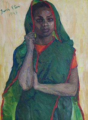 Irma Stern (1894-1966) - Portrait of a woman, 1945. Irma Stern (1894–1966) | South Africa Oil on 