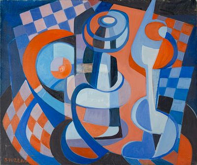 Sylvette Sauzeau (XX's Century) - Abstract Still Life, c. 1960s. 20th Century French School | 