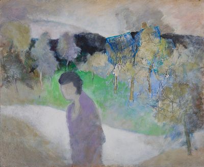 Pierre Vauthey (1937-2019) - Woman in the Forest. Pierre Vauthey (1937–2019) | France Mixed media 