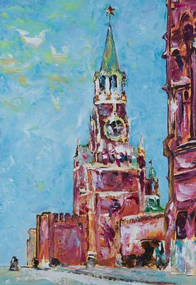 Mikhail Shikhanov-Kublitsky (b. 1977) - Spasskaya Tower. Mikhail Shikhanov-Kublitsky (b. 1977) | 