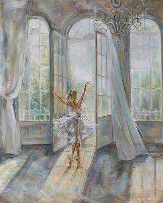Victoria Kruglova - Ballerina by the Window. Victoria Kruglova | Contemporary Oil on 