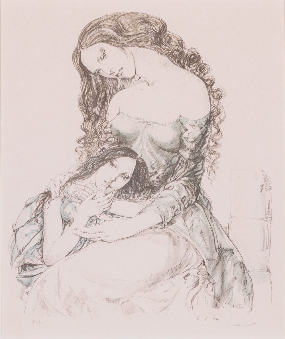 Leonard Tsuguharu Foujita - Mother and Child (1964). Leonard Tsuguharu Foujita | Mother and 
