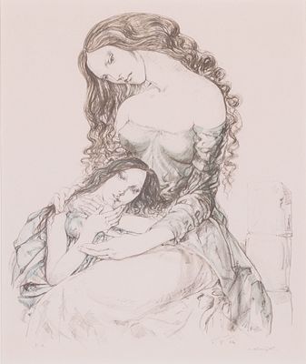 Leonard Tsuguharu Foujita - Mother and Child (1964). Leonard Tsuguharu Foujita | Mother and 