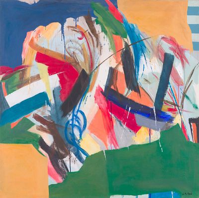 Wook-kyung Choi (1940-1985) - kyung Choi – Abstract Expressionist Composition. Wook-kyung Choi 