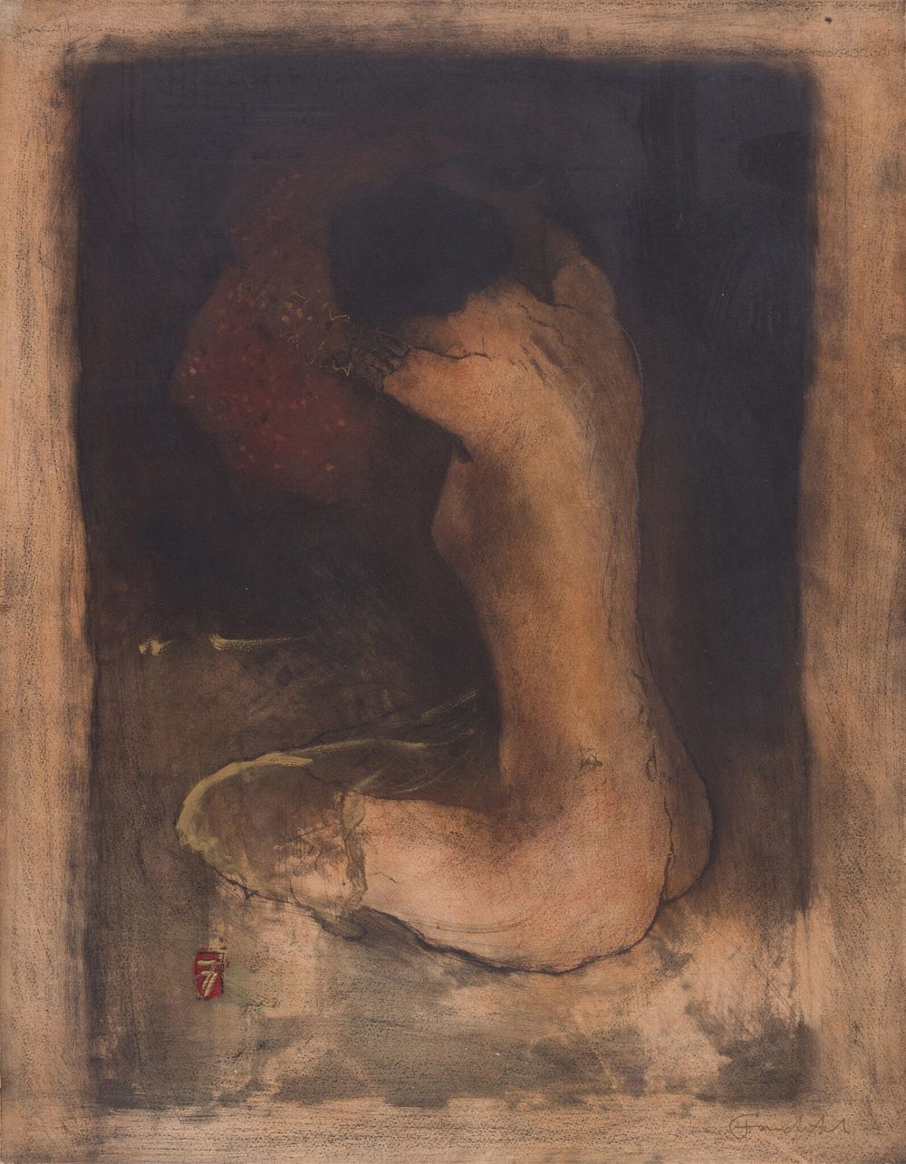 Roy Fairchild Woodard (b. 1953) - Girl Undressing. Roy Fairchild Woodard (b. 1953) | United 