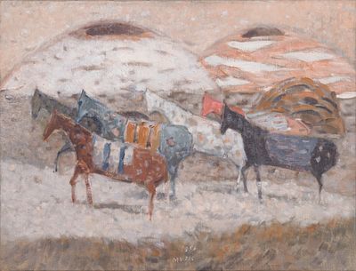 Zoran Mušič (1909-2005) - Cavallini (Horses), 1956. Zoran Mušič (1909-2005) | Slovenia Cavallini 
