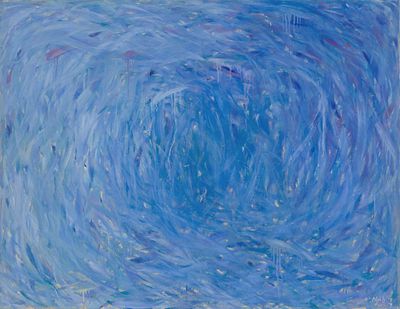 Mubin Orhon (1924-1981) - Abstract Composition in Blue, 1957. Mubin Orhon (1924-1981) | Turkey 