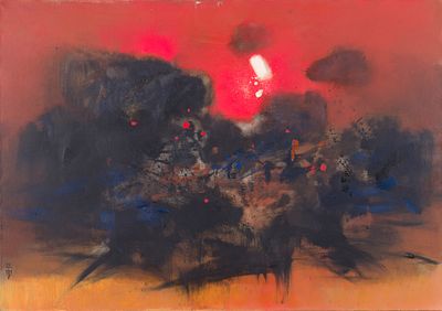 Cheong Soo Pieng (1917-1983) - Abstract Landscape (Sunrise). Cheong Soo Pieng (1917-1983) | 