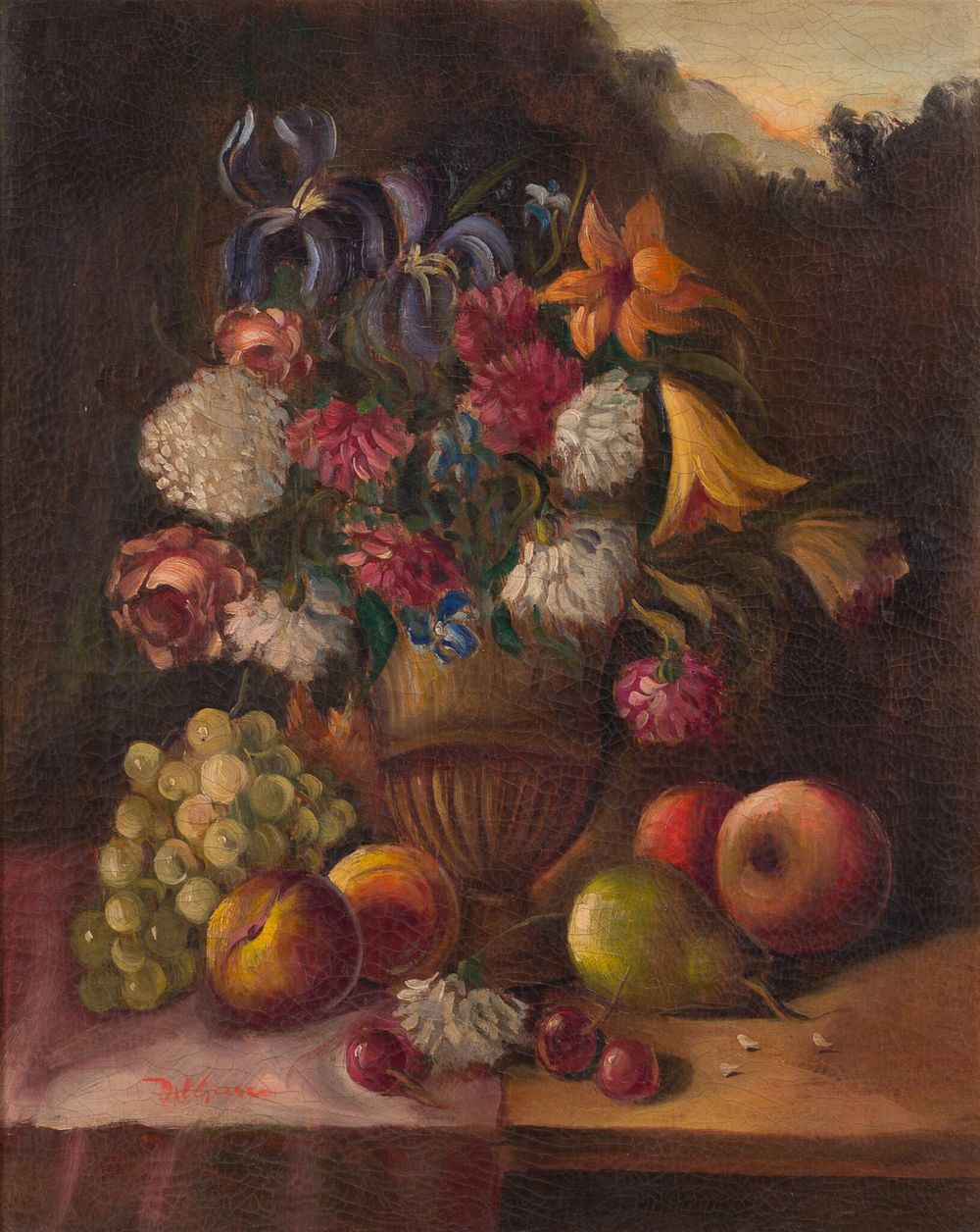 Del Grano - Natura Morta. Del Grano | Natura Morta Oil on Canvas Signed: Signed lower left 