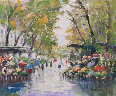 20th Century Catalan School - The Flower Market. 20th Century Catalan School | The Flower Market 