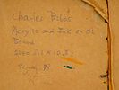 CHARLES BIBBS MUSHROOM VILLAGE MIXED MEDIA 1976. This original mixed media painting by renowned Image - 9